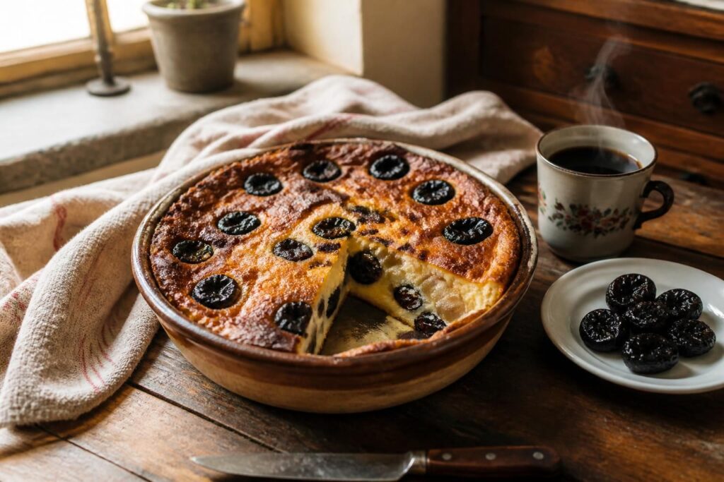 découvrez la recette facile du far breton aux pruneaux et pommes, un délicieux dessert traditionnel comme chez grand-mère, simple à préparer et savoureux.