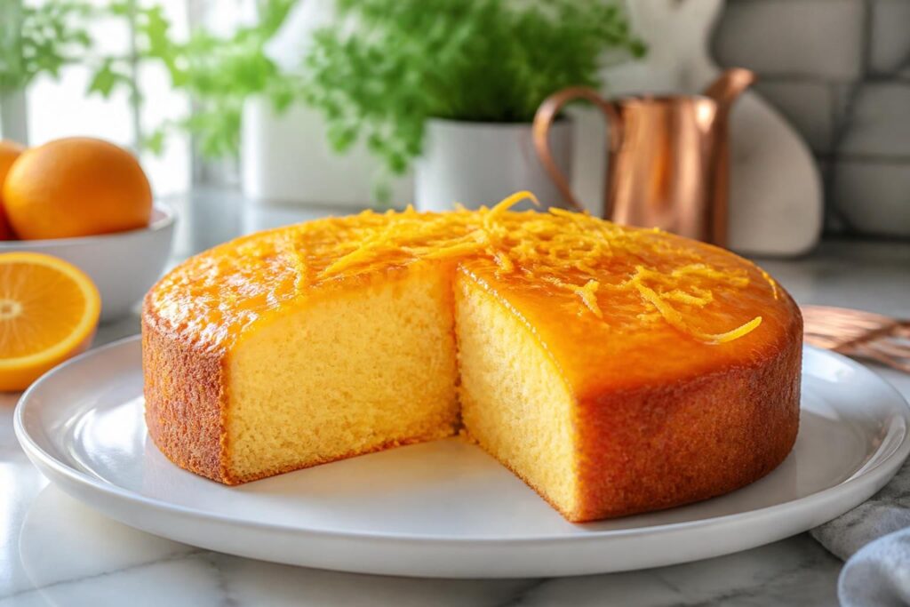 découvrez la recette moelleuse et légère du gâteau à l'orange signée cyril lignac, un dessert parfait pour toutes les occasions.