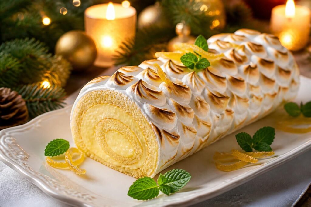 découvrez notre recette facile de bûche de noël au citron, déclinée en deux versions gourmandes : meringuée ou mascarpone. parfaite pour une fête réussie !