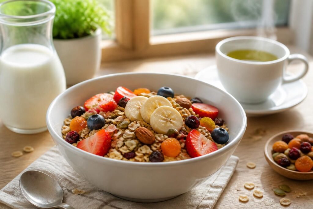 découvrez les bienfaits santé du muesli et pourquoi l'intégrer à votre petit-déjeuner pour une alimentation équilibrée et énergétique.