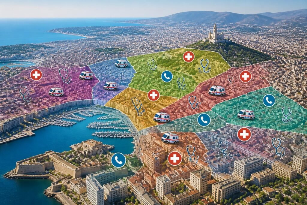 trouvez rapidement les numéros et services sos médecin à marseille, classés par arrondissement, pour une prise en charge médicale urgente efficace et proche de chez vous.