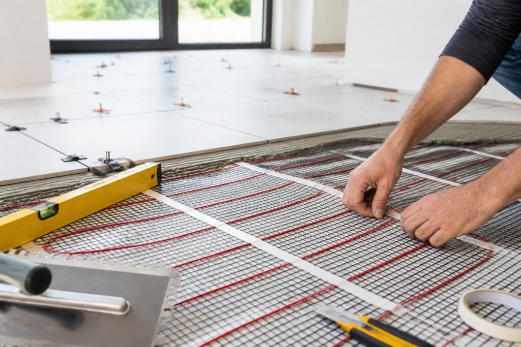 découvrez comment installer une trame chauffante électrique sous carrelage et profitez d'un confort optimal grâce à ses nombreux avantages pratiques et économiques.