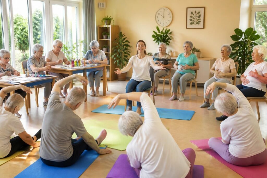 découvrez des idées d’activités adaptées pour un atelier bien-être destiné aux personnes âgées, favorisant leur santé, leur détente et leur convivialité.