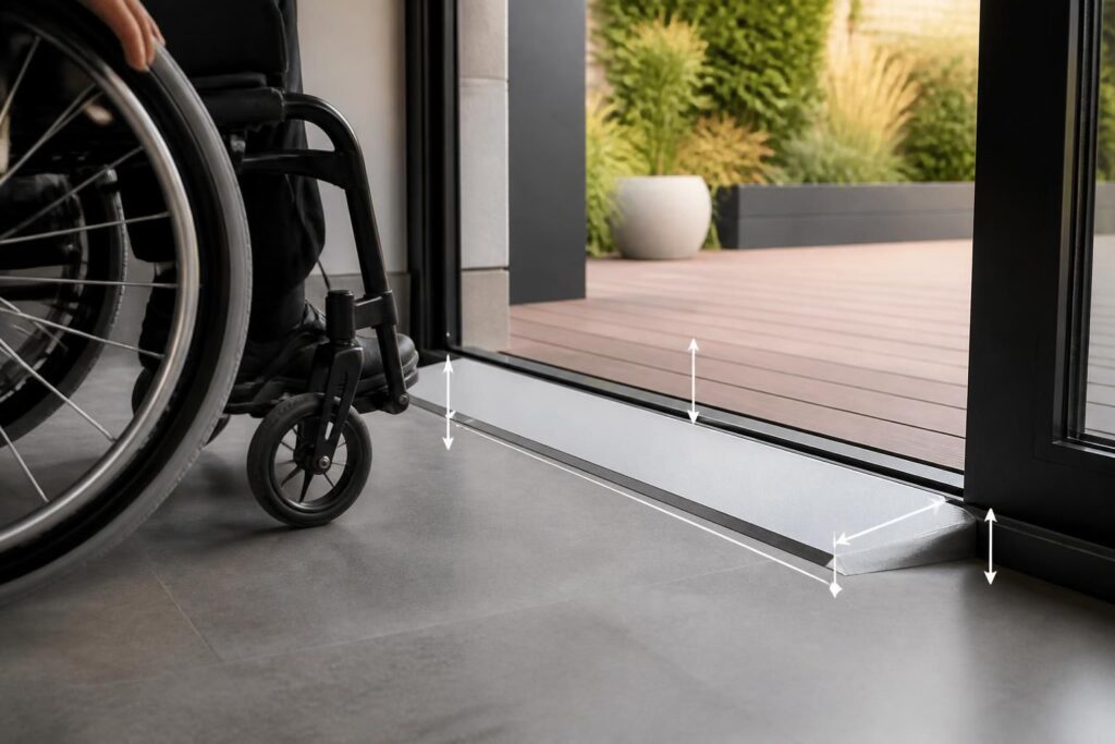 découvrez les normes essentielles pour les seuils pmr, garantissant l'accessibilité des portes et terrasses aux personnes à mobilité réduite.