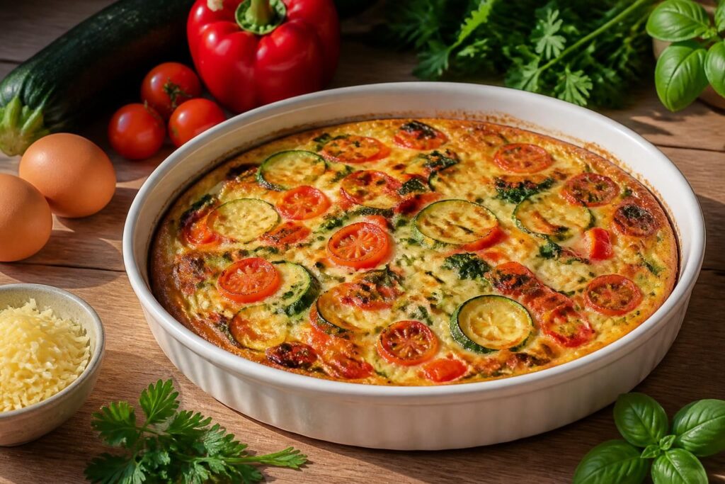 découvrez une recette savoureuse de quiche aux légumes facile et rapide, sans pâte, idéale pour un repas léger et gourmand.