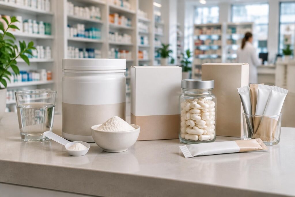 comparez les meilleurs collagènes bovins disponibles en pharmacie : critères de choix, formats, composition et conseils pour trouver le produit adapté.