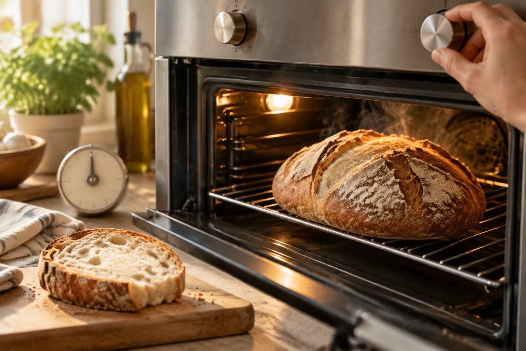 découvrez le temps et la température idéals pour décongeler du pain au four et retrouver une croûte dorée et une mie moelleuse.