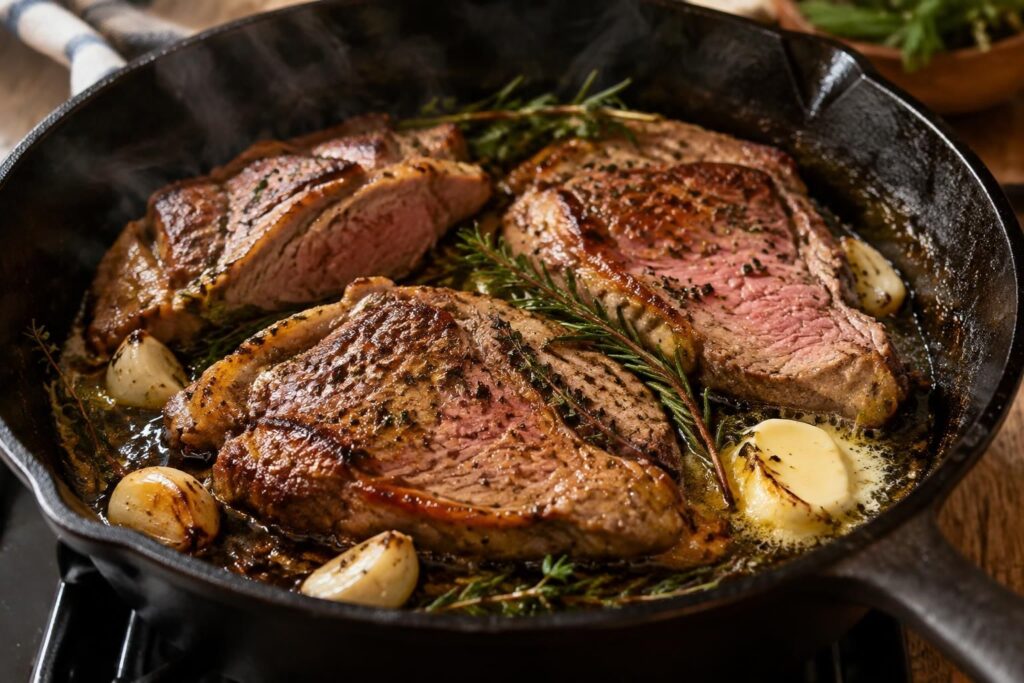 découvrez une recette simple de tranches de gigot d’agneau à la poêle : temps de cuisson, conseils et astuces pour une viande tendre et savoureuse.